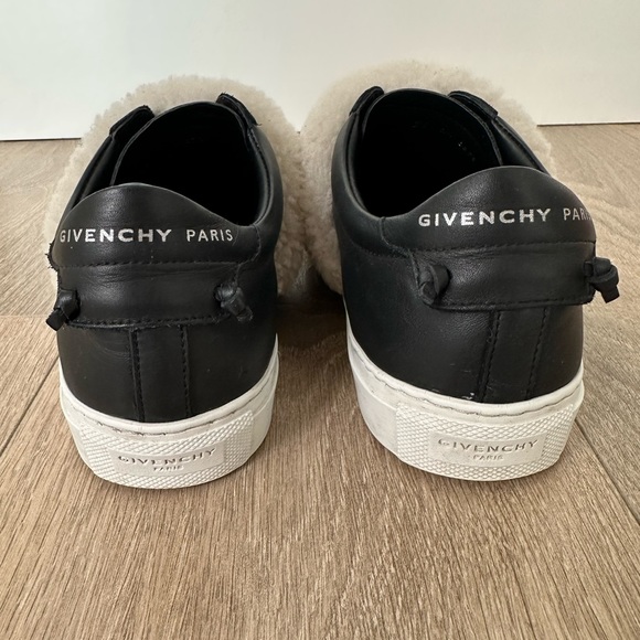 GIVENCHY Urban Street Leather Slip-On Sneakers With Shearling Strap - Picture 2 of 7